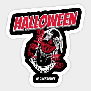 Halloween in Quarantine Funny Mask Sticker